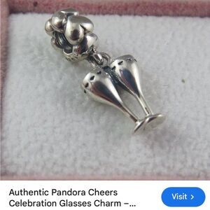 PANDORA CHEERS CELEBRATION DANGLE CHARM (RETIRED)